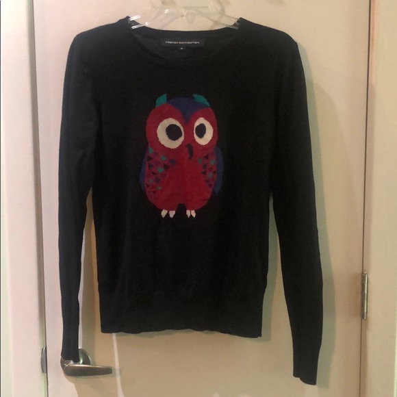 French connection owl sweater - Picture 1 of 2